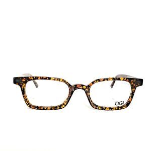 New Womens OGI Rectangle Tortoise Designer Eyeglasses Frames 48-21-140 Japan